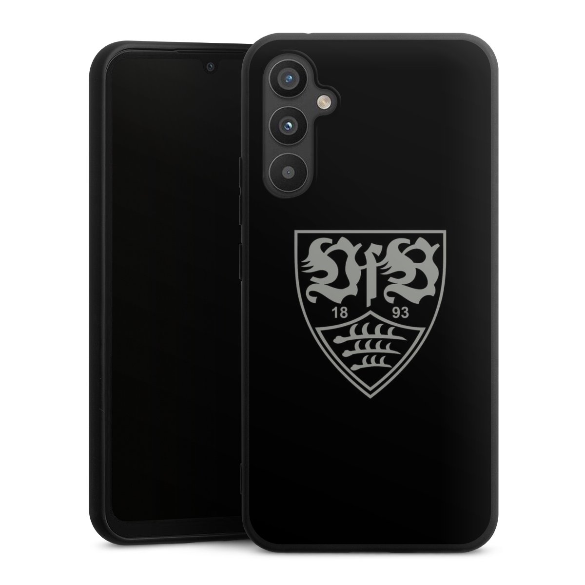 Galaxy A34 5G Handy Premium Silikon Hülle Handyhülle schwarz Case Official Licensed Product Vfb Stuttgart Silikon Premium Case