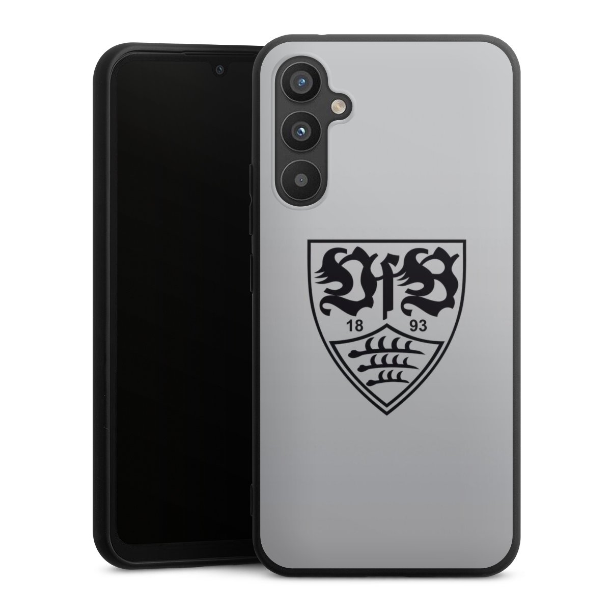 Galaxy A34 5G Handy Premium Silikon Hülle Handyhülle schwarz Case Logo Vfb Stuttgart Official Licensed Product Silikon Premium Case