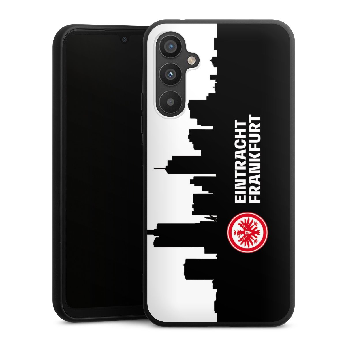 Galaxy A34 5G Handy Premium Silikon Hülle Handyhülle schwarz Case Sge Eintracht Frankfurt Official Licensed Product Silikon Premium Case