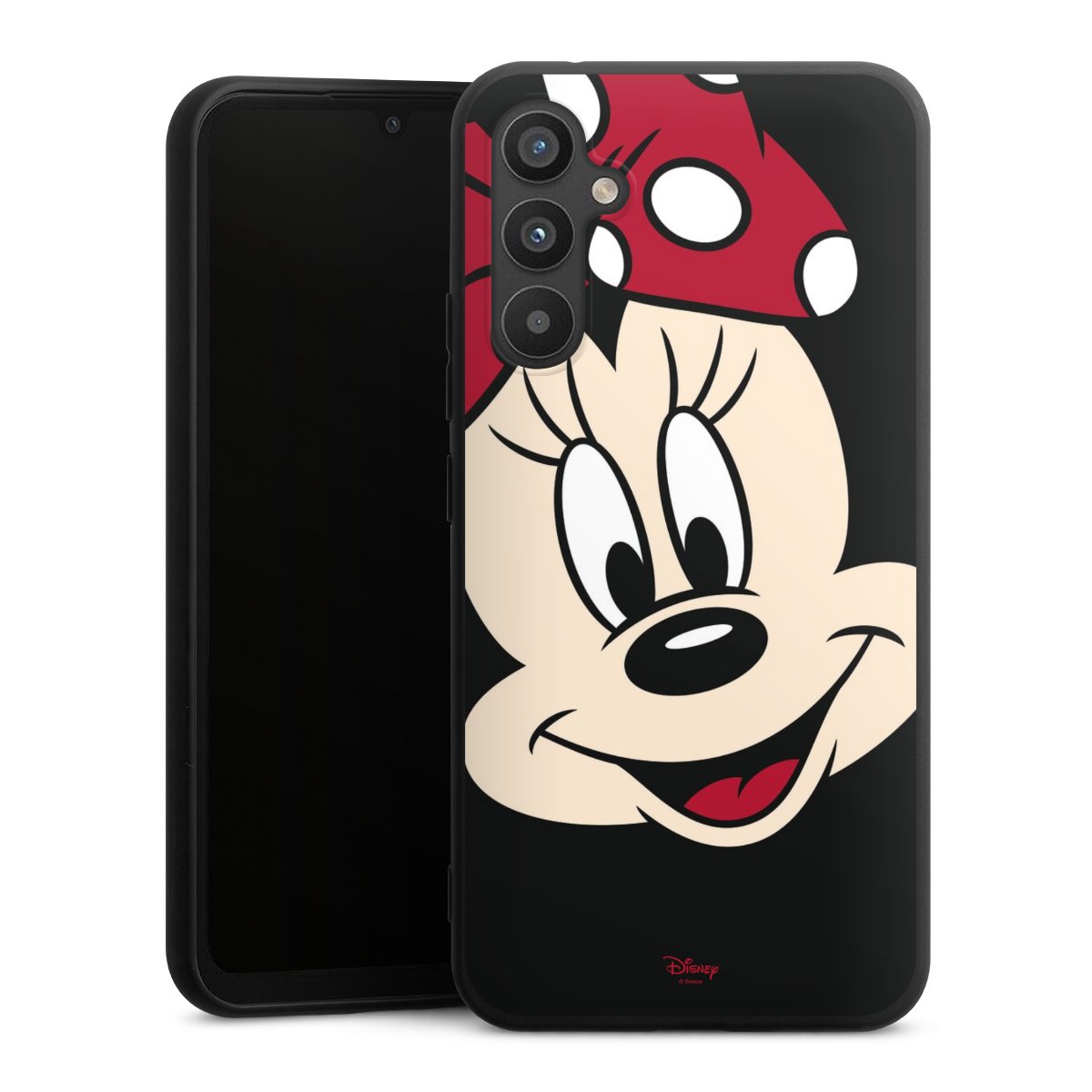 Galaxy A34 5G Handy Premium Silikon Hülle Handyhülle schwarz Case Minnie Mouse Official Licensed Product Disney Silikon Premium Case