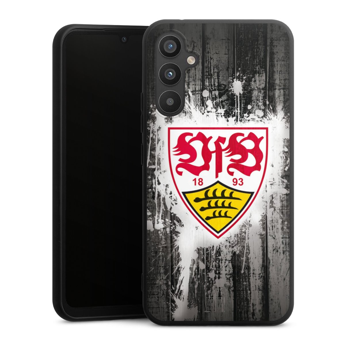 Galaxy A34 5G Handy Premium Silikon Hülle Handyhülle schwarz Case Vfb Stuttgart Official Licensed Product Silikon Premium Case