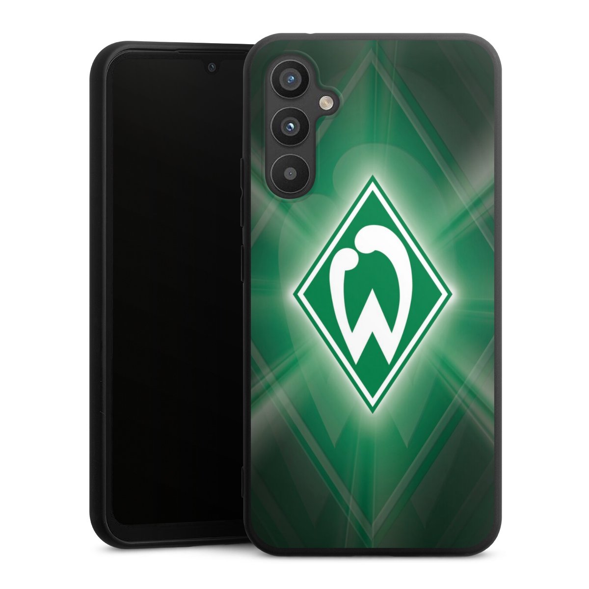 Galaxy A34 5G Handy Premium Silikon Hülle Handyhülle schwarz Case Sv Werder Bremen Official Licensed Product Coat Of Arms Silikon Premium Case