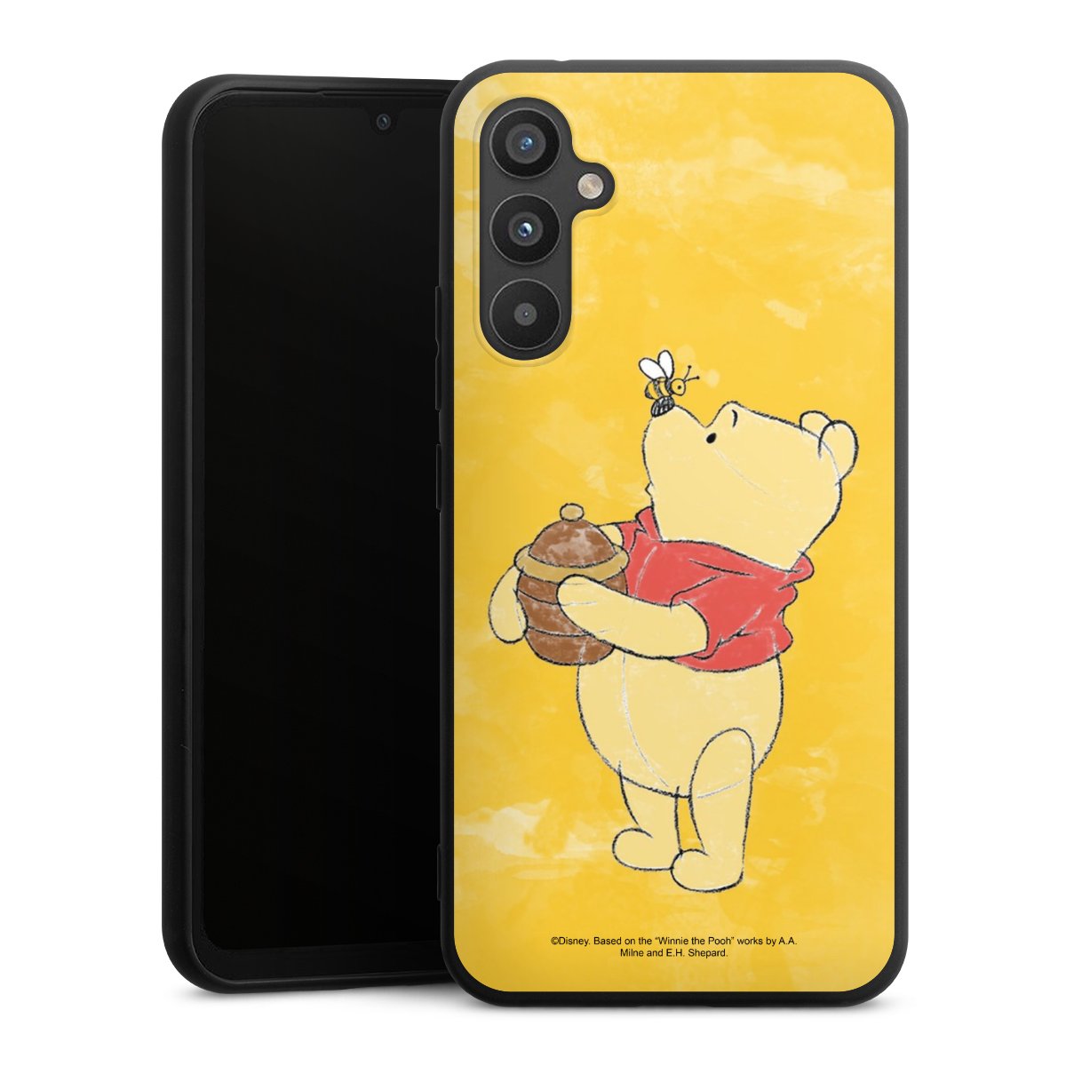 Galaxy A34 5G Handy Premium Silikon Hülle Handyhülle schwarz Case Official Licensed Product Winnie The Pooh Disney Silikon Premium Case