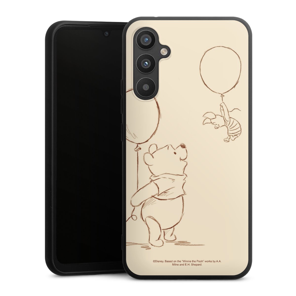 Galaxy A34 5G Handy Premium Silikon Hülle Handyhülle schwarz Case Official Licensed Product Winnie The Pooh Disney Silikon Premium Case