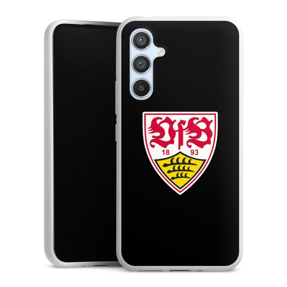 Galaxy A54 5G Handy Silikon Hülle Case weiß Handyhülle Vfb Stuttgart Official Licensed Product Coat Of Arms Silikon Case