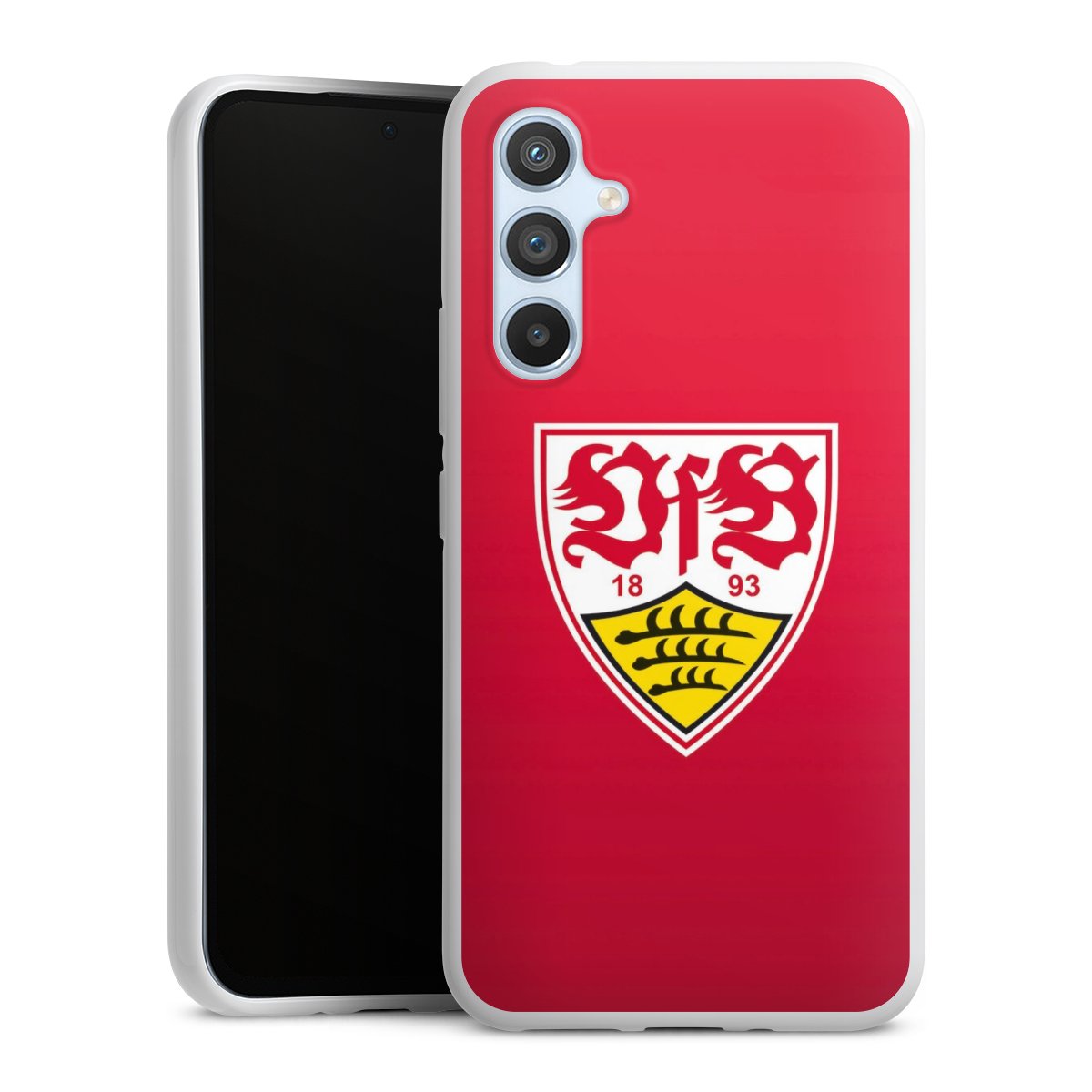 Galaxy A54 5G Handy Silikon Hülle Case weiß Handyhülle Official Licensed Product Vfb Stuttgart Silikon Case