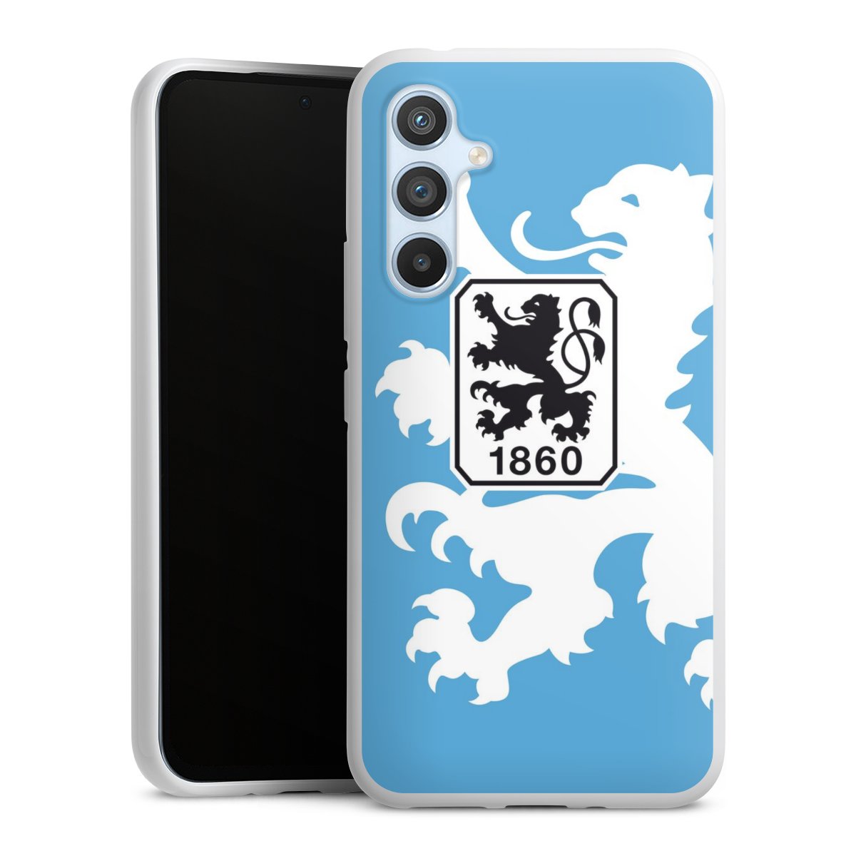 Galaxy A54 5G Handy Silikon Hülle Case weiß Handyhülle Coat Of Arms Official Licensed Product Silikon Case