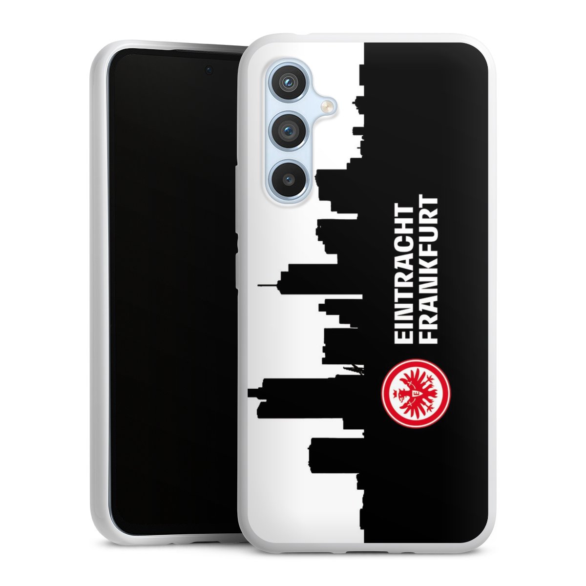 Galaxy A54 5G Handy Silikon Hülle Case weiß Handyhülle Sge Eintracht Frankfurt Official Licensed Product Silikon Case