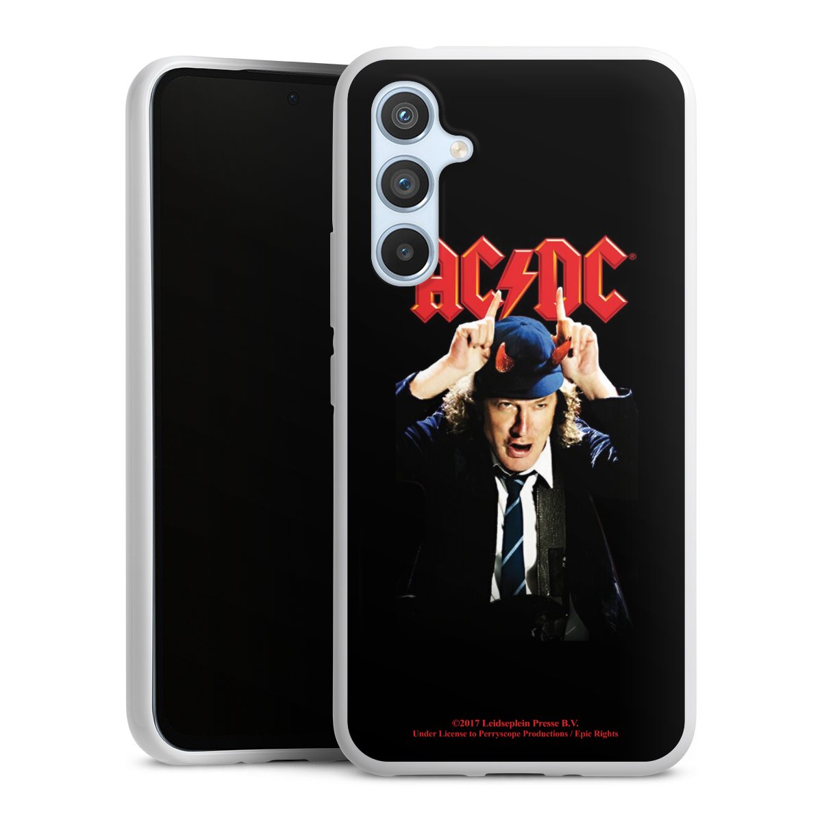 Galaxy A54 5G Handy Silikon Hülle Case weiß Handyhülle Merchandise Acdc Riverplate Silikon Case