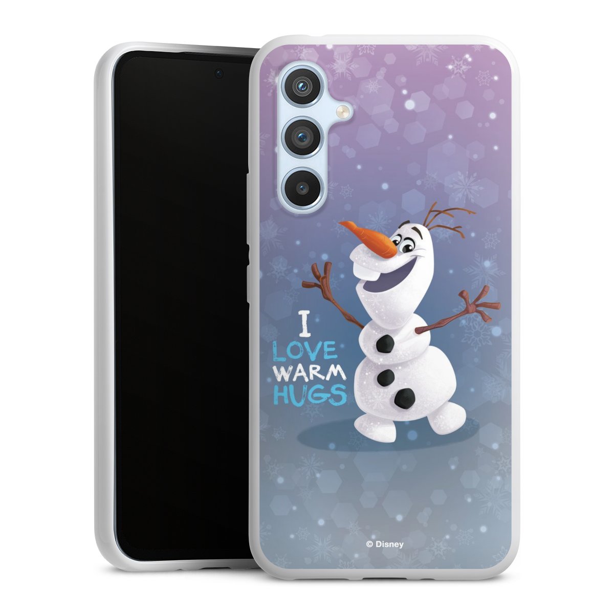 Galaxy A54 5G Handy Silikon Hülle Case weiß Handyhülle Frozen Frozen Olaf Official Licensed Product Silikon Case