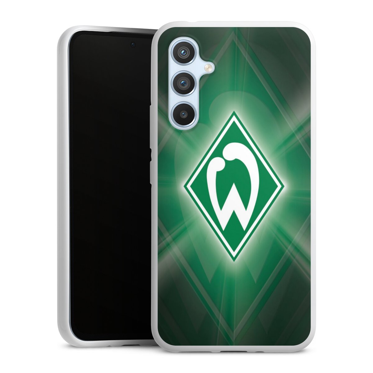 Galaxy A54 5G Handy Silikon Hülle Case weiß Handyhülle Sv Werder Bremen Official Licensed Product Coat Of Arms Silikon Case