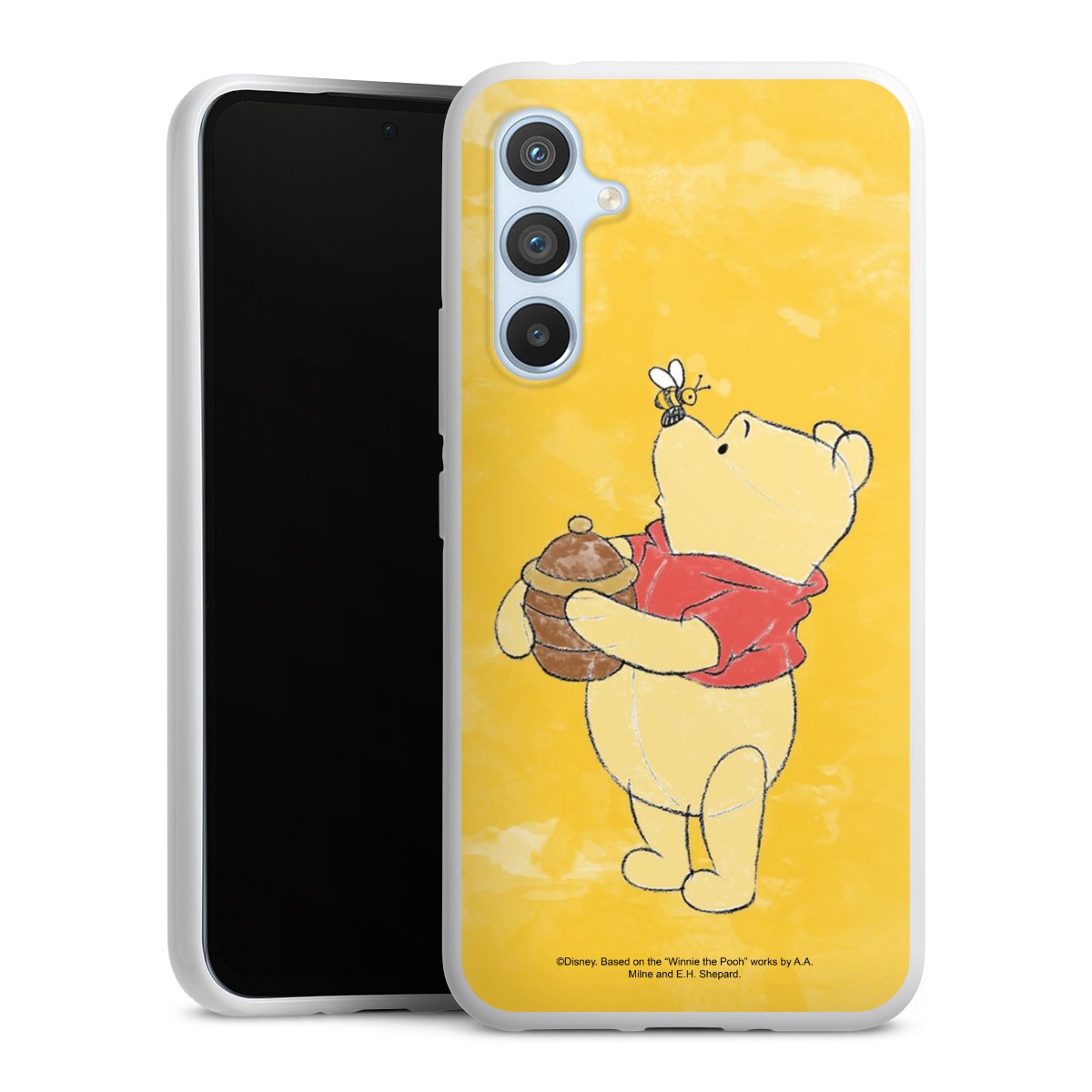 Galaxy A54 5G Handy Silikon Hülle Case weiß Handyhülle Official Licensed Product Winnie The Pooh Disney Silikon Case