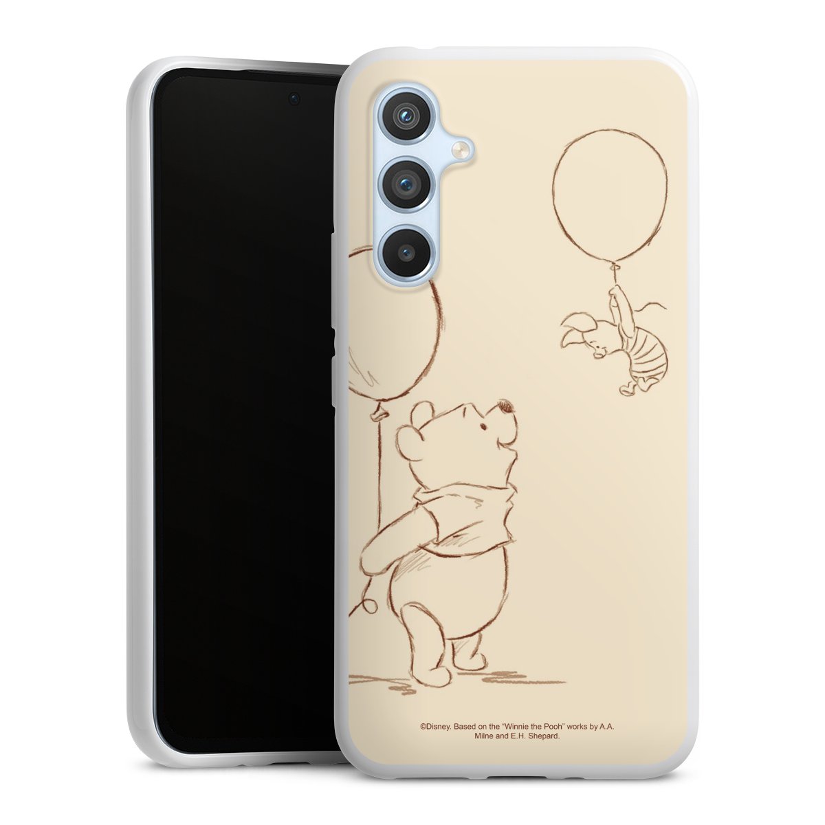 Galaxy A54 5G Handy Silikon Hülle Case weiß Handyhülle Official Licensed Product Winnie The Pooh Disney Silikon Case