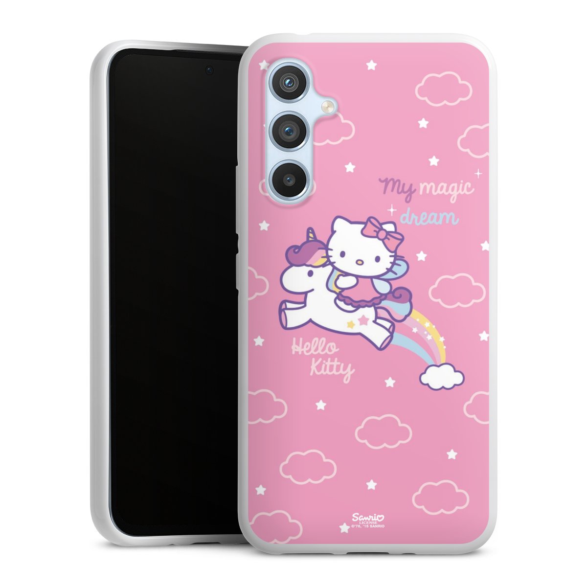 Galaxy A54 5G Handy Silikon Hülle Case weiß Handyhülle Einhorn Official Licensed Product Hello Kitty Silikon Case