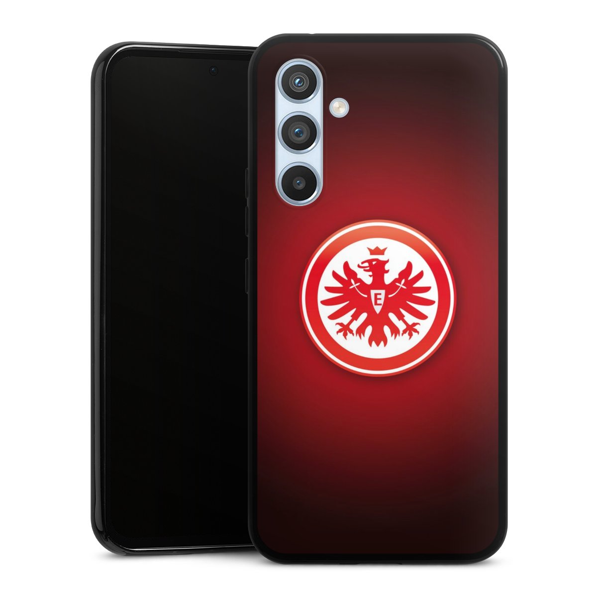 Galaxy A54 5G Handy Silikon Hülle Case schwarz Handyhülle Eintracht Frankfurt Official Licensed Product Coat Of Arms