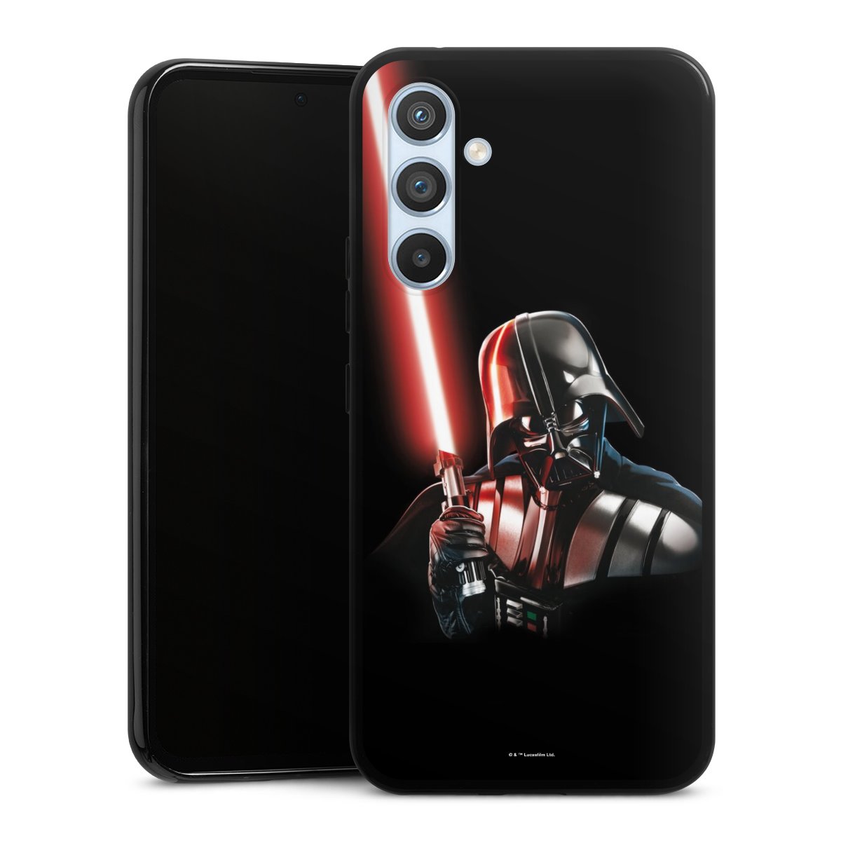 Galaxy A54 5G Handy Silikon Hülle Case schwarz Handyhülle Star Wars Merchandise Darth Vader