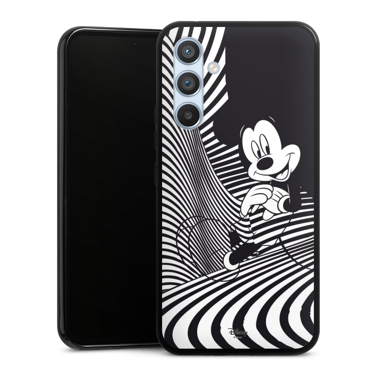 Galaxy A54 5G Handy Silikon Hülle Case schwarz Handyhülle Disney Official Licensed Product Mickey Mouse