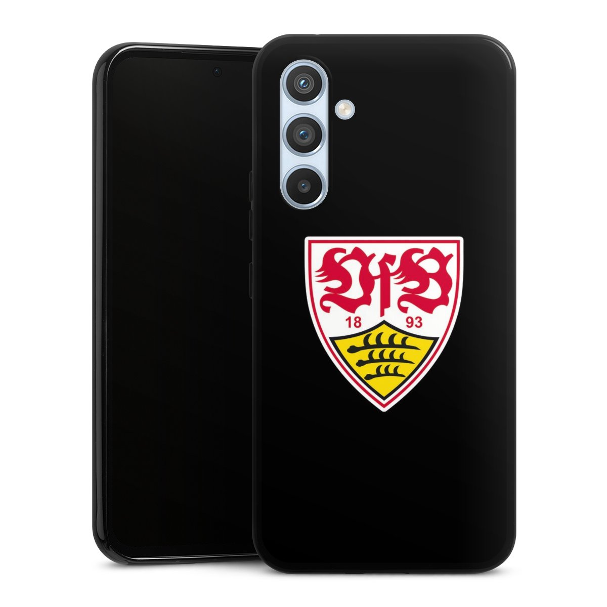 Galaxy A54 5G Handy Silikon Hülle Case schwarz Handyhülle Vfb Stuttgart Official Licensed Product Coat Of Arms