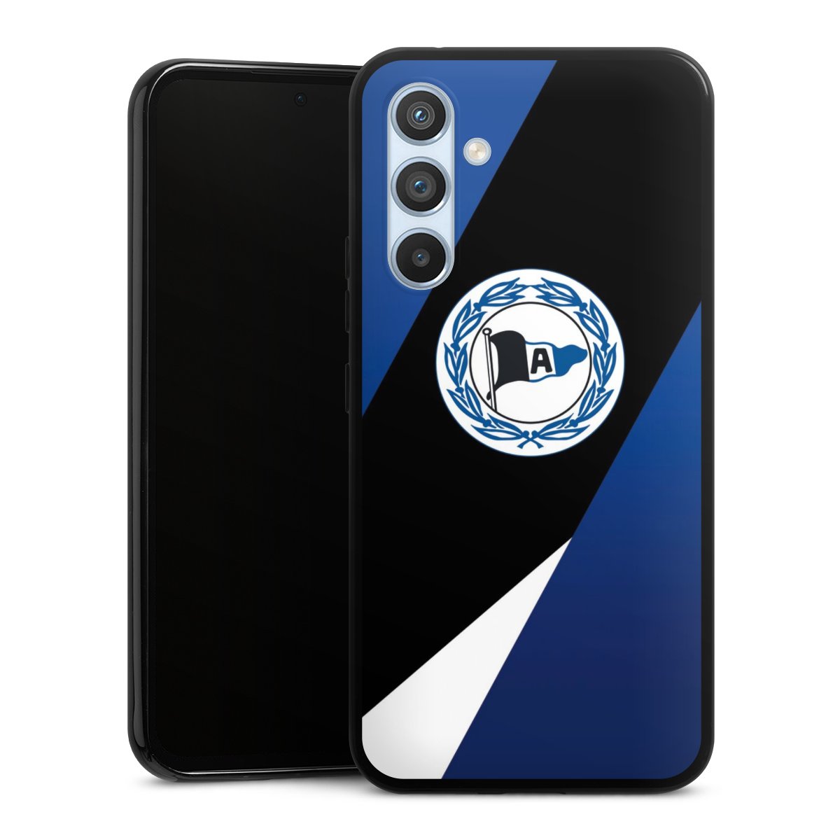 Galaxy A54 5G Handy Silikon Hülle Case schwarz Handyhülle Official Licensed Product Arminia Bielefeld Dsc