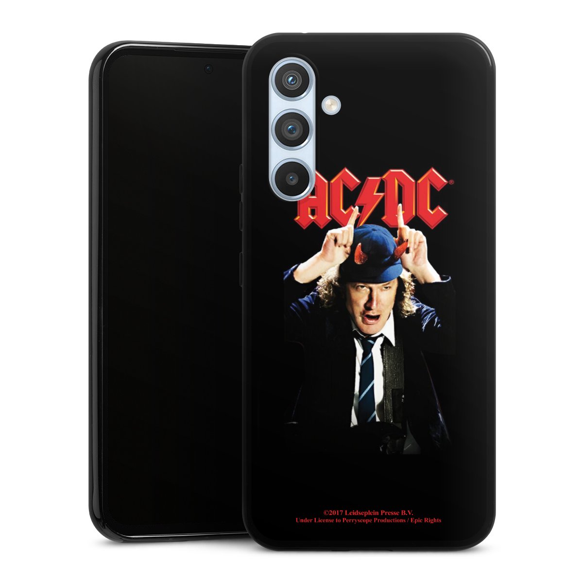 Galaxy A54 5G Handy Silikon Hülle Case schwarz Handyhülle Merchandise Acdc Riverplate