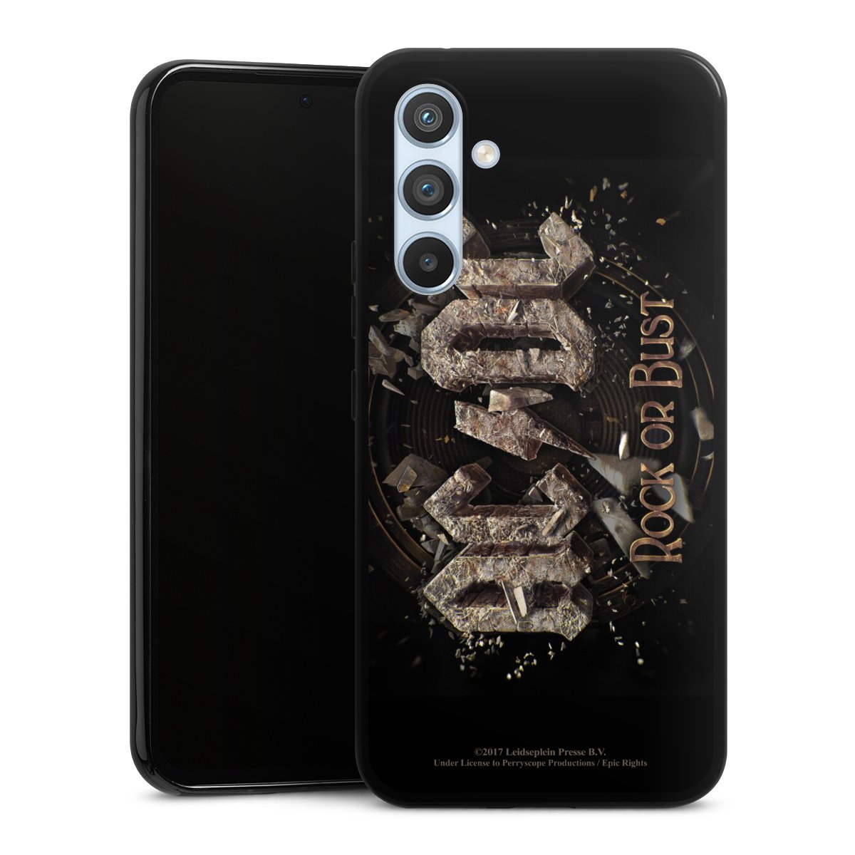 Galaxy A54 5G Handy Silikon Hülle Case schwarz Handyhülle Acdc Official Licensed Product Rock Or Bust