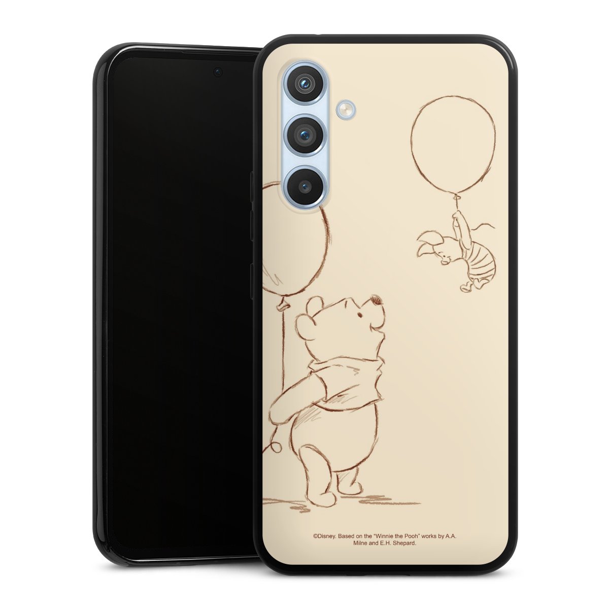 Galaxy A54 5G Handy Silikon Hülle Case schwarz Handyhülle Official Licensed Product Winnie The Pooh Disney