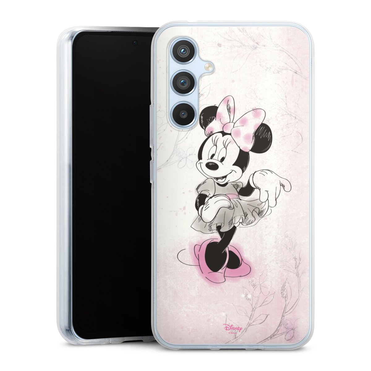 Galaxy A54 5G Handy Silikon Hülle Case transparent Handyhülle Disney Minnie Mouse Vintage Silikon Case