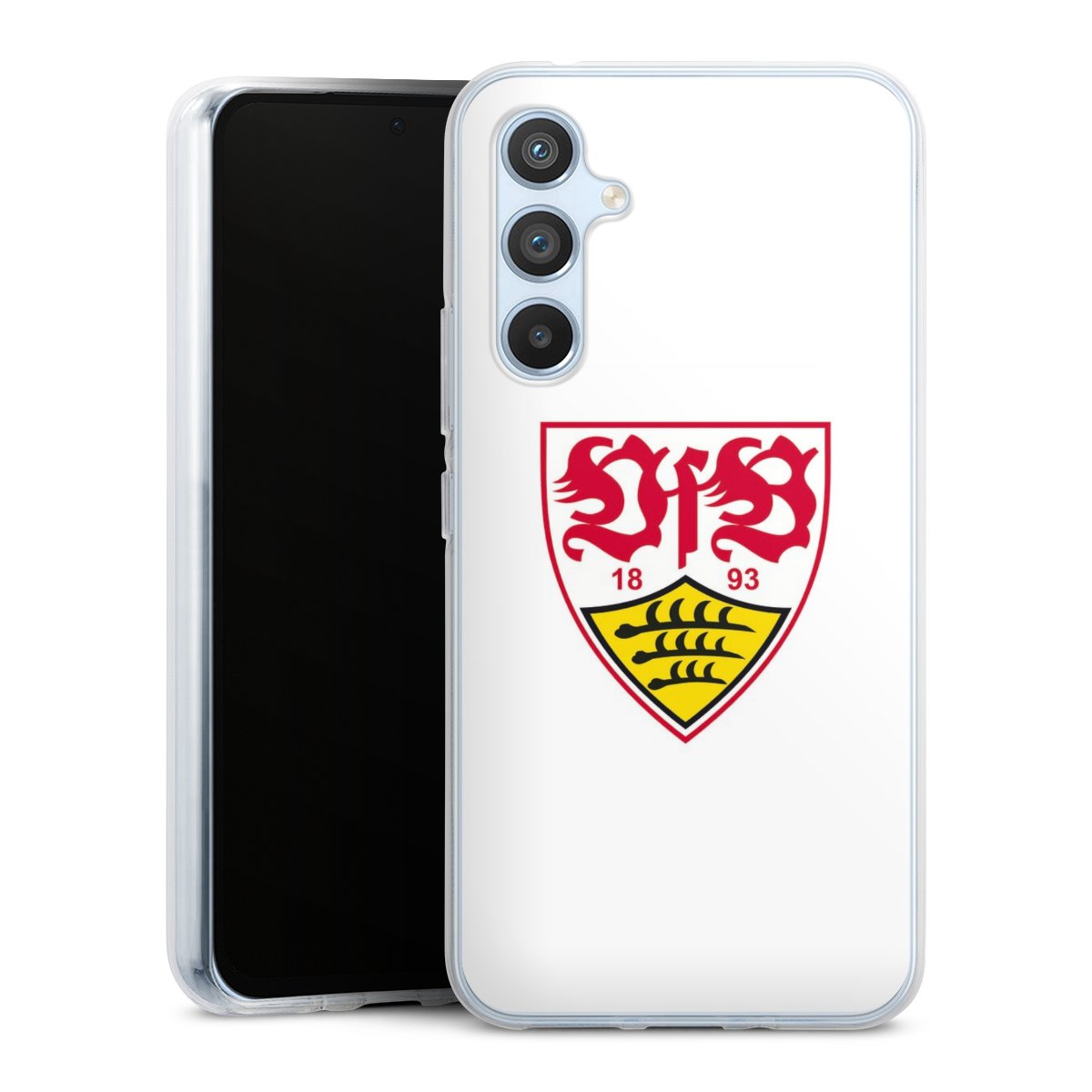 Galaxy A54 5G Handy Silikon Hülle Case transparent Handyhülle Logo Official Licensed Product Vfb Stuttgart Silikon Case