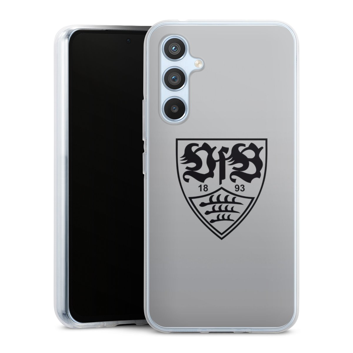 Galaxy A54 5G Handy Silikon Hülle Case transparent Handyhülle Logo Vfb Stuttgart Official Licensed Product Silikon Case