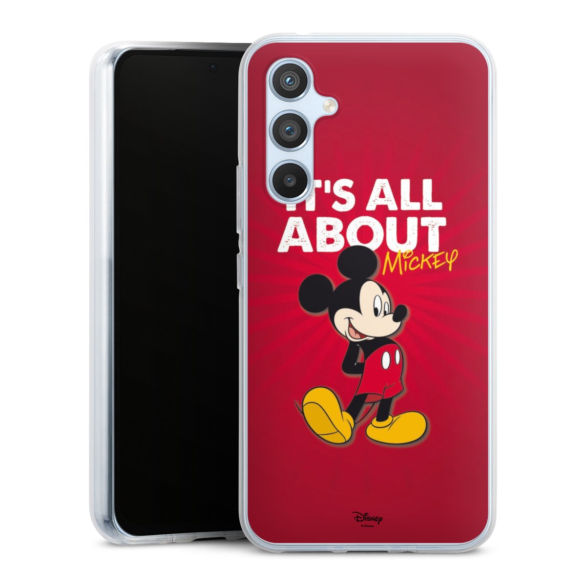 Galaxy A54 5G Handy Silikon Hülle Case transparent Handyhülle Mouse Disney Official Licensed Product Silikon Case