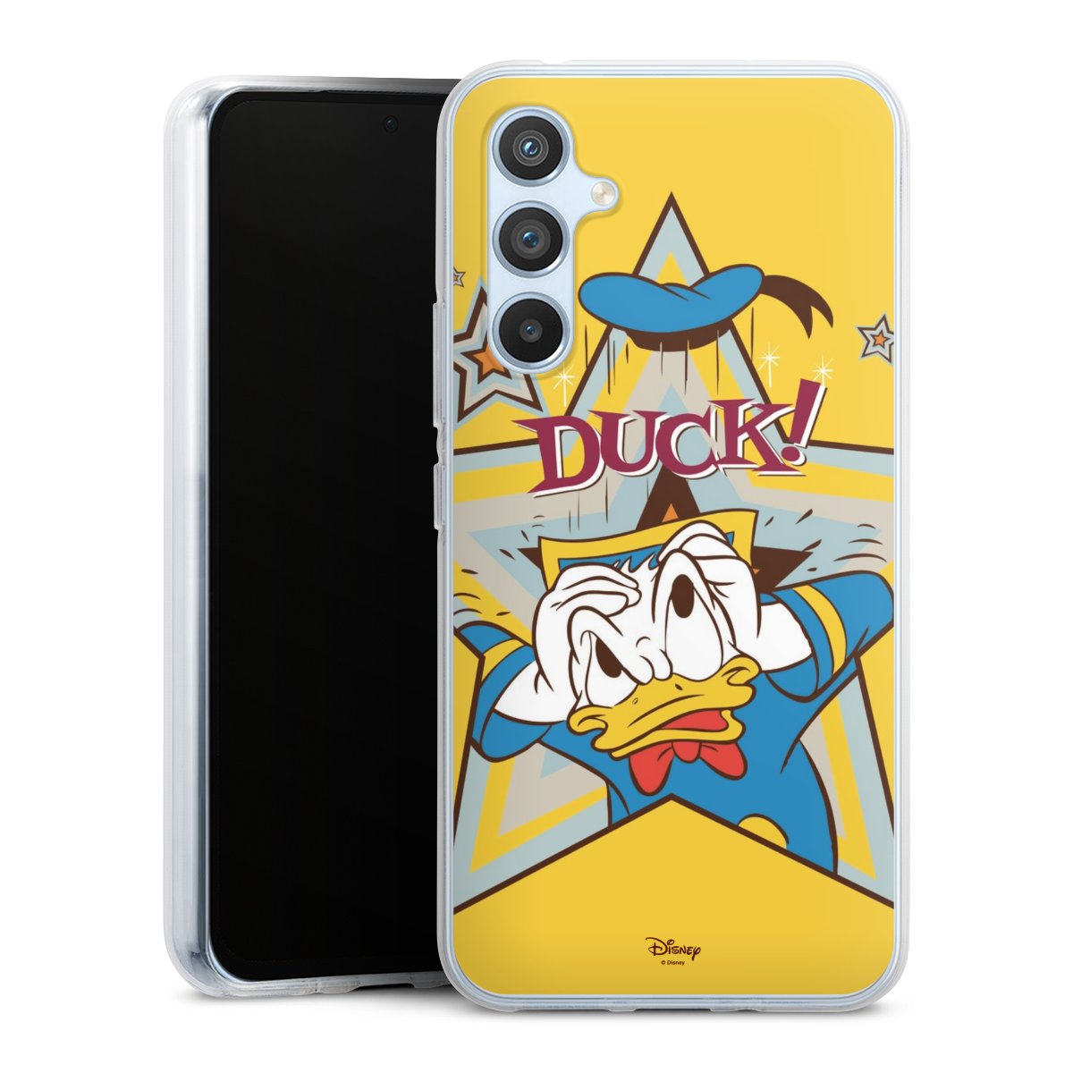 Galaxy A54 5G Handy Silikon Hülle Case transparent Handyhülle Official Licensed Product Donald Duck Disney Silikon Case