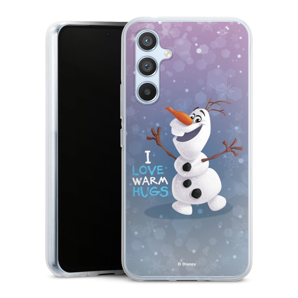 Galaxy A54 5G Handy Silikon Hülle Case transparent Handyhülle Frozen Frozen Olaf Official Licensed Product Silikon Case