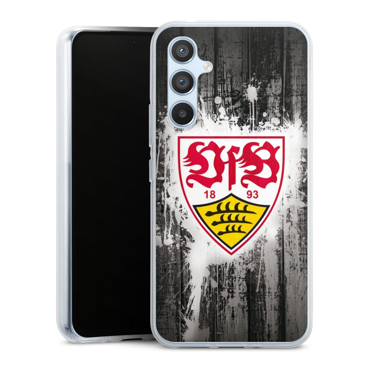 Galaxy A54 5G Handy Silikon Hülle Case transparent Handyhülle Vfb Stuttgart Official Licensed Product Silikon Case