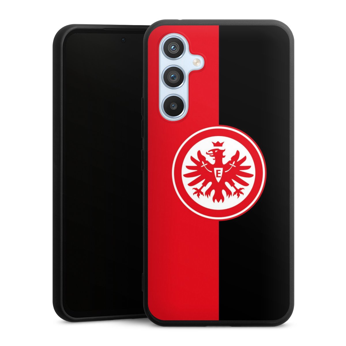 Galaxy A54 5G Handy Premium Silikon Hülle Handyhülle schwarz Case Official Licensed Product Eintracht Frankfurt Sge Silikon Premium Case