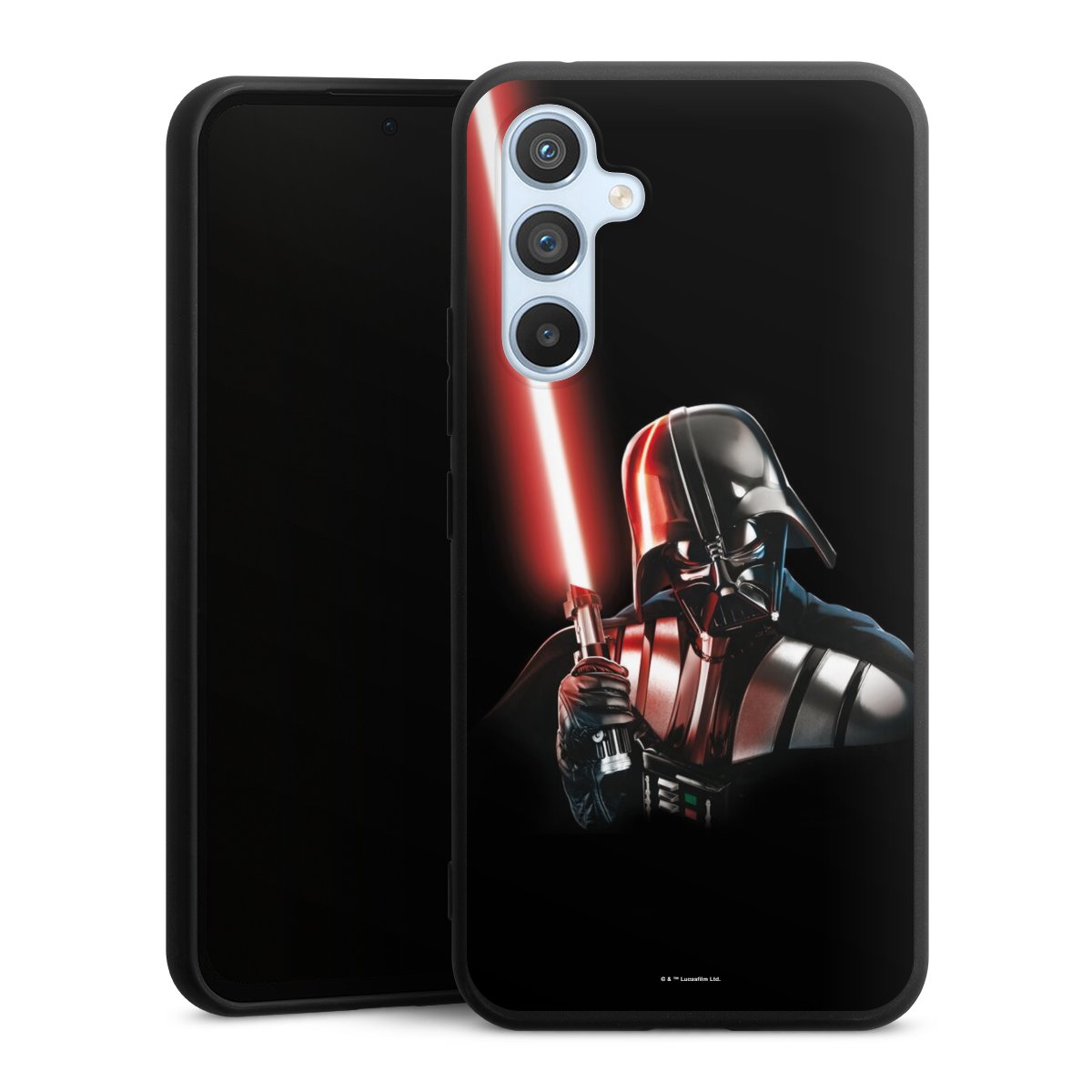 Galaxy A54 5G Handy Premium Silikon Hülle Handyhülle schwarz Case Star Wars Merchandise Darth Vader Silikon Premium Case