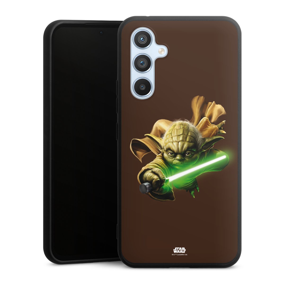 Galaxy A54 5G Handy Premium Silikon Hülle Handyhülle schwarz Case Yoda Merchandise Star Wars Silikon Premium Case