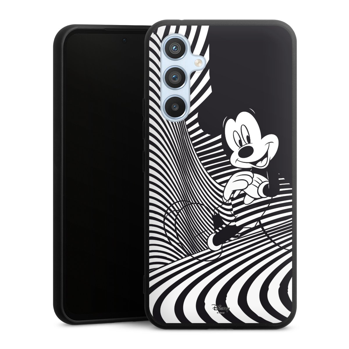 Galaxy A54 5G Handy Premium Silikon Hülle Handyhülle schwarz Case Disney Official Licensed Product Mickey Mouse Silikon Premium Case