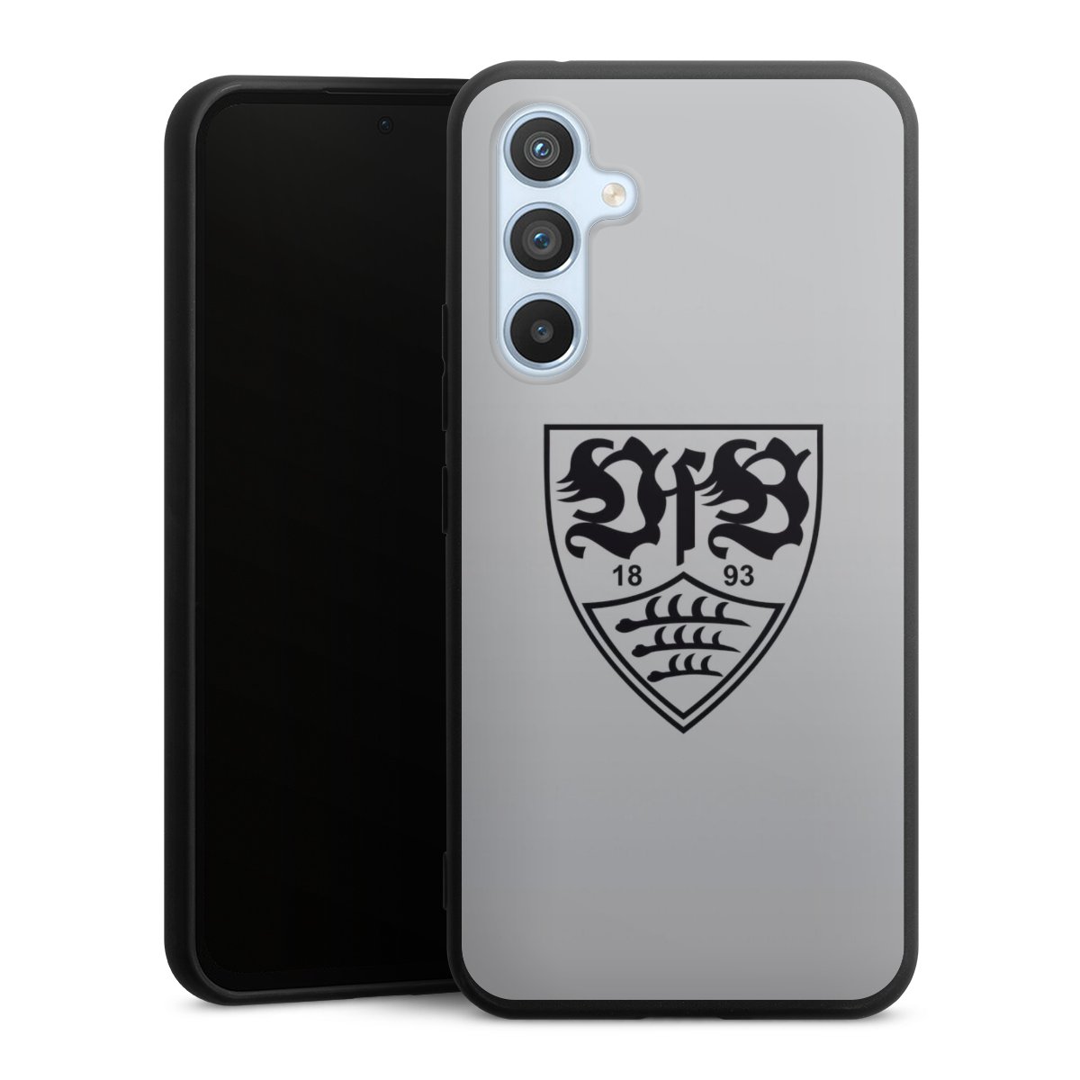 Galaxy A54 5G Handy Premium Silikon Hülle Handyhülle schwarz Case Logo Vfb Stuttgart Official Licensed Product Silikon Premium Case