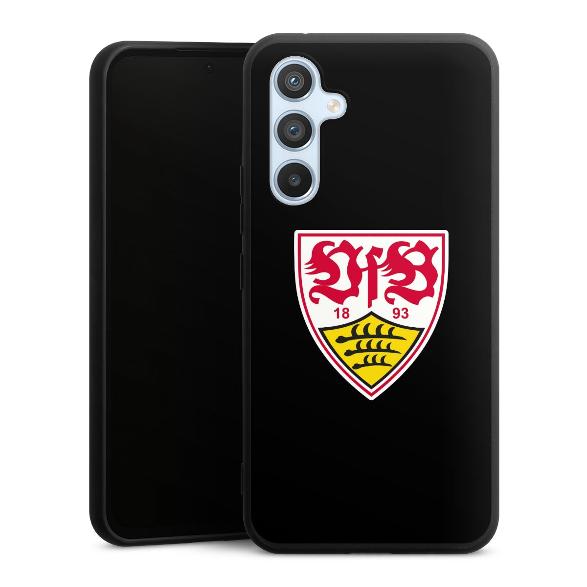 Galaxy A54 5G Handy Premium Silikon Hülle Handyhülle schwarz Case Vfb Stuttgart Official Licensed Product Coat Of Arms Silikon Premium Case