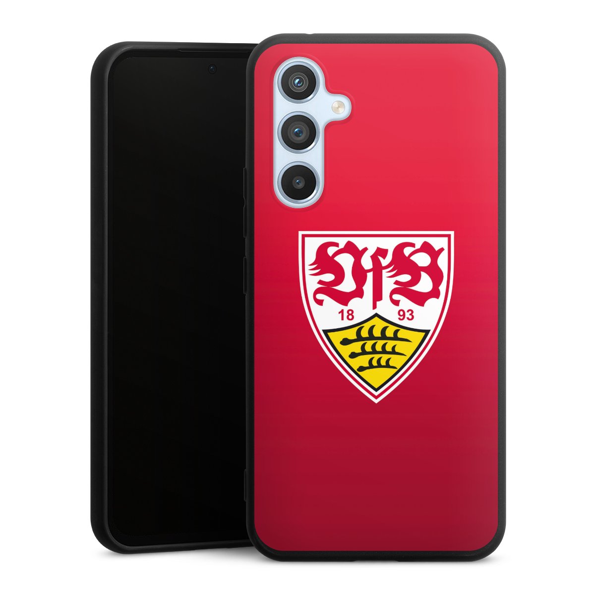 Galaxy A54 5G Handy Premium Silikon Hülle Handyhülle schwarz Case Official Licensed Product Vfb Stuttgart Silikon Premium Case