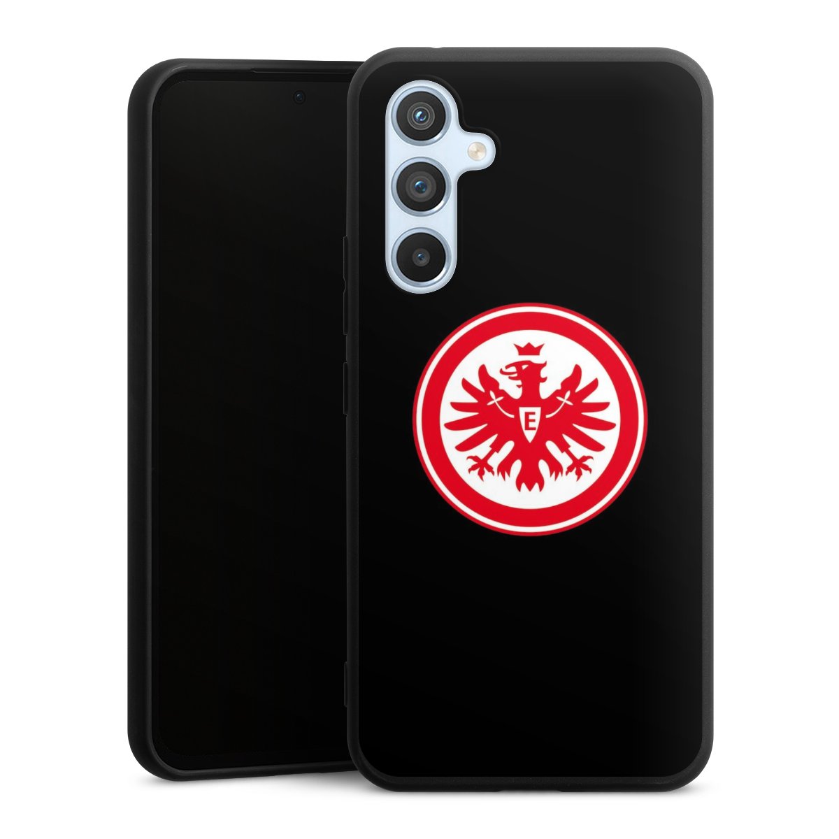 Galaxy A54 5G Handy Premium Silikon Hülle Handyhülle schwarz Case Eintracht Frankfurt Sge Eagle Silikon Premium Case