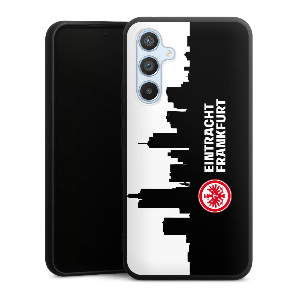 Galaxy A54 5G Handy Premium Silikon Hülle Handyhülle schwarz Case Sge Eintracht Frankfurt Official Licensed Product Silikon Premium Case