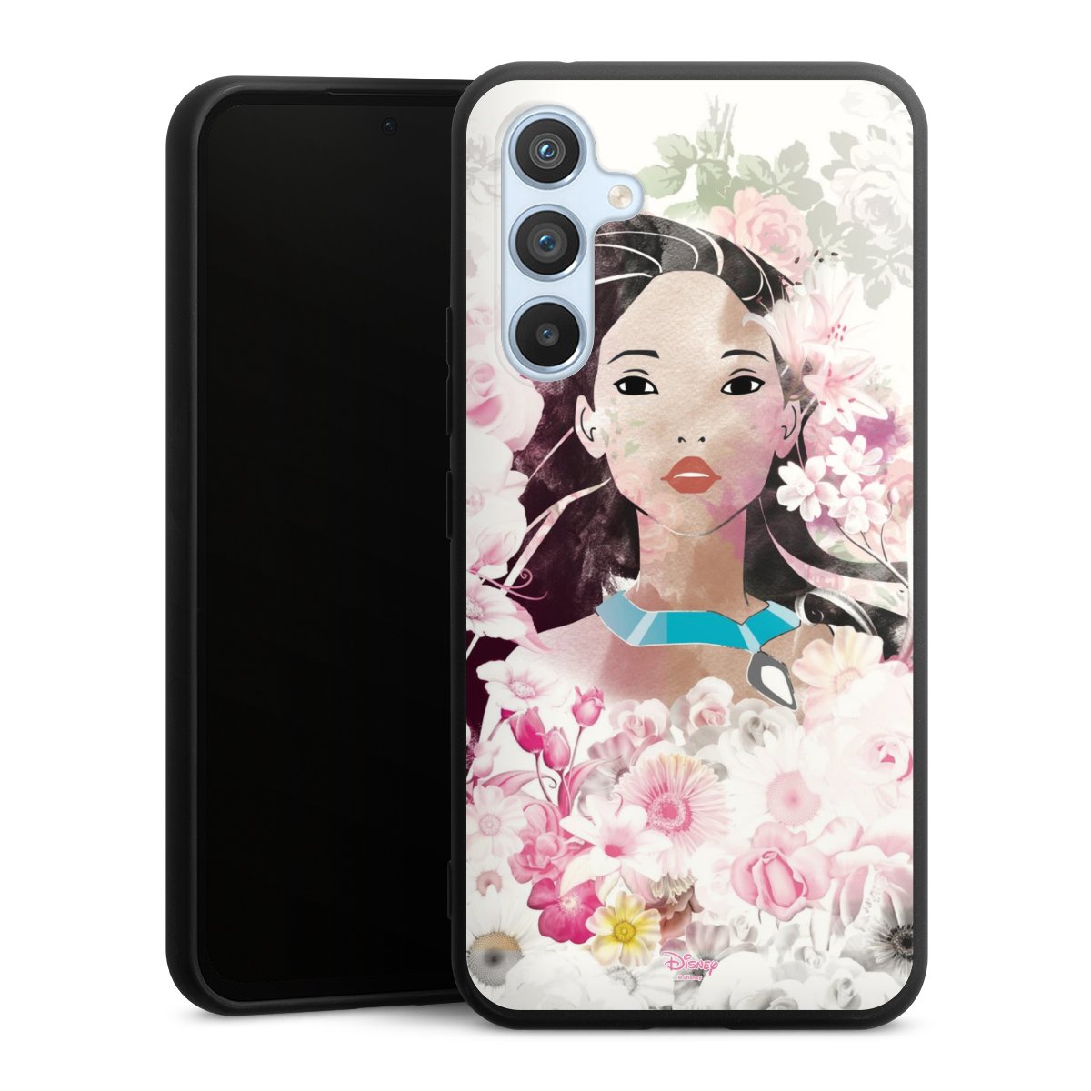 Galaxy A54 5G Handy Premium Silikon Hülle Handyhülle schwarz Case Pocahontas Official Licensed Product Disney Silikon Premium Case