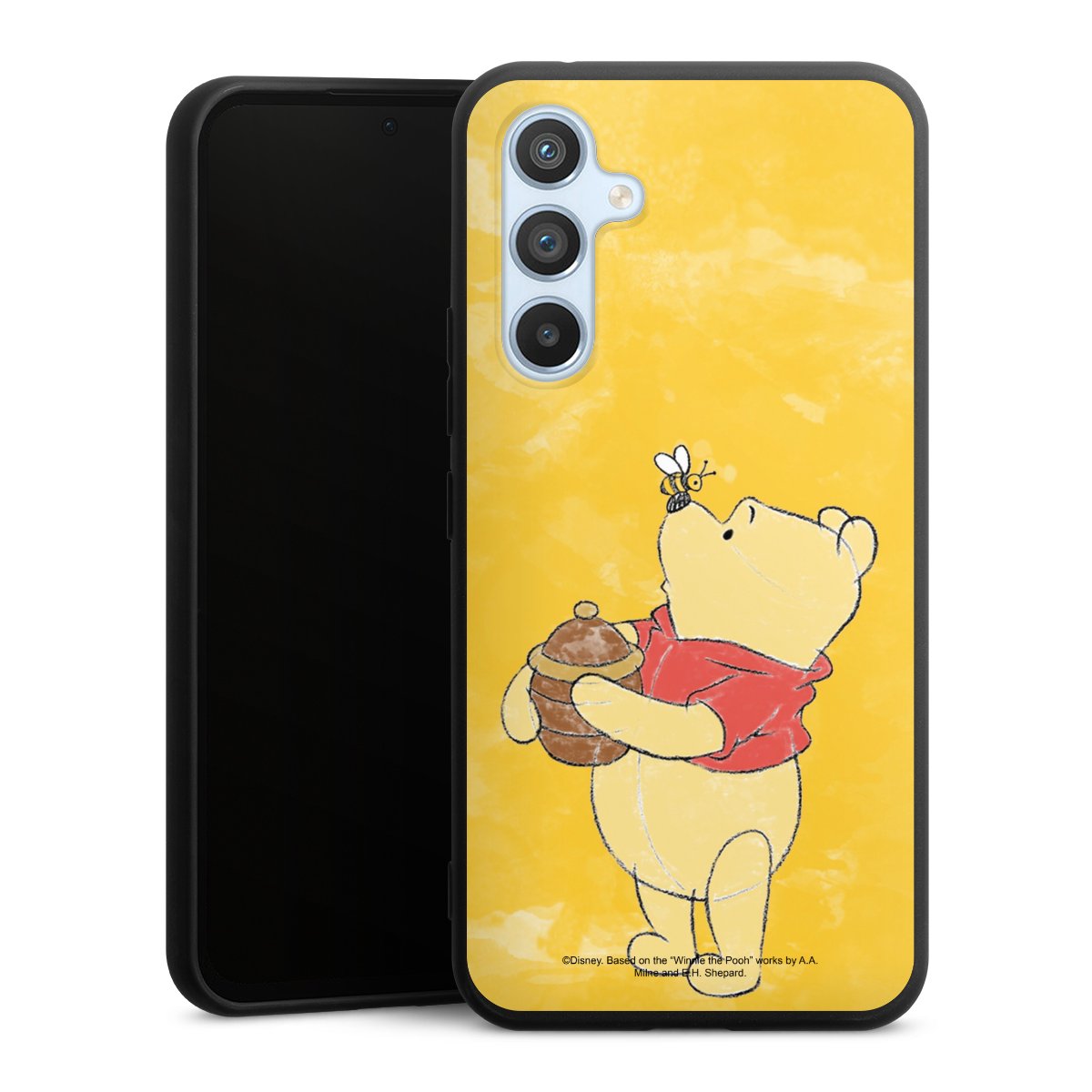 Galaxy A54 5G Handy Premium Silikon Hülle Handyhülle schwarz Case Official Licensed Product Winnie The Pooh Disney Silikon Premium Case