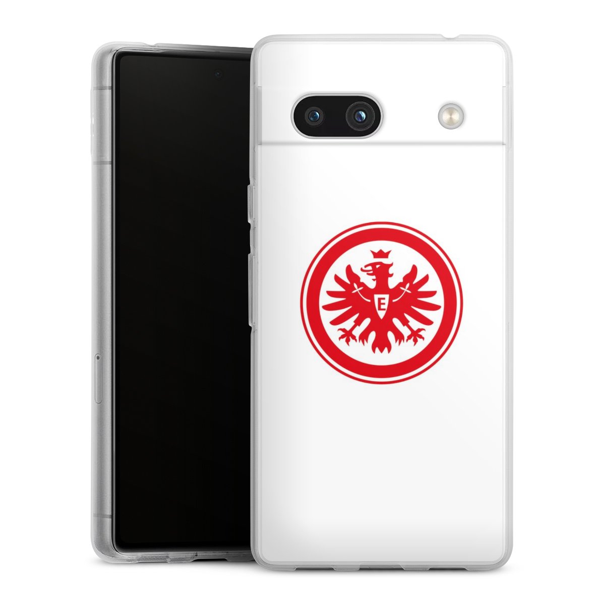 Google Pixel 7a Handy Silikon Hülle Case transparent Handyhülle Sge Eintracht Frankfurt Official Licensed Product Silikon Case