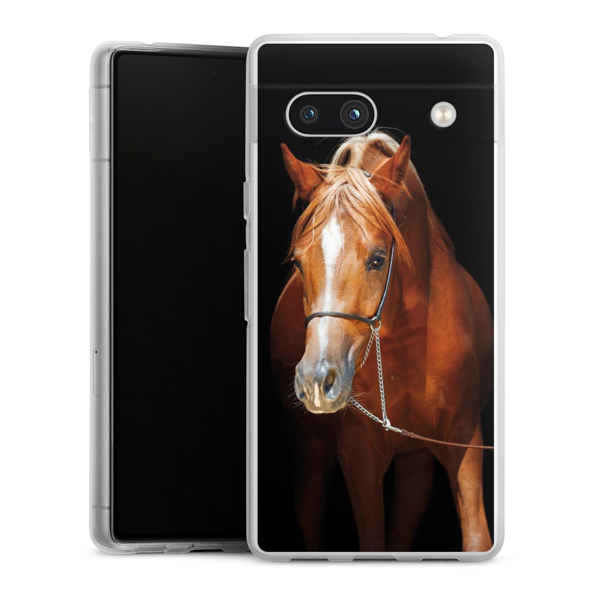 Google Pixel 7a Handy Silikon Hülle Case transparent Handyhülle Mare Horse Hobby Silikon Case