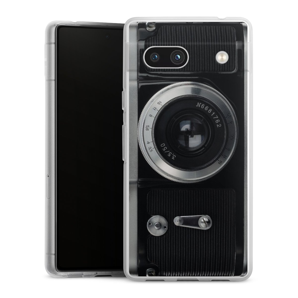 Google Pixel 7a Handy Silikon Hülle Case transparent Handyhülle Lens Camera Photography Silikon Case