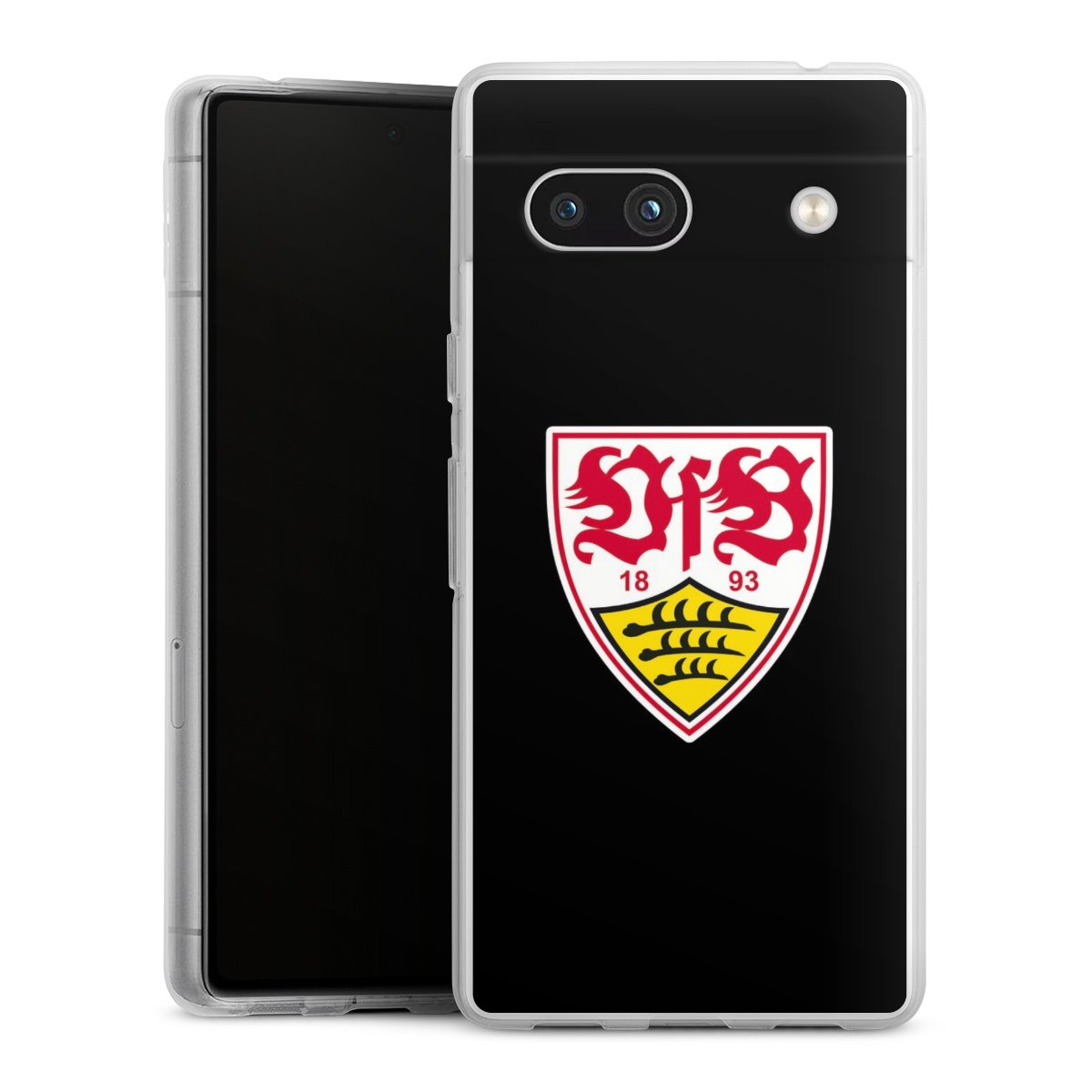 Google Pixel 7a Handy Silikon Hülle Case transparent Handyhülle Vfb Stuttgart Official Licensed Product Coat Of Arms Silikon Case