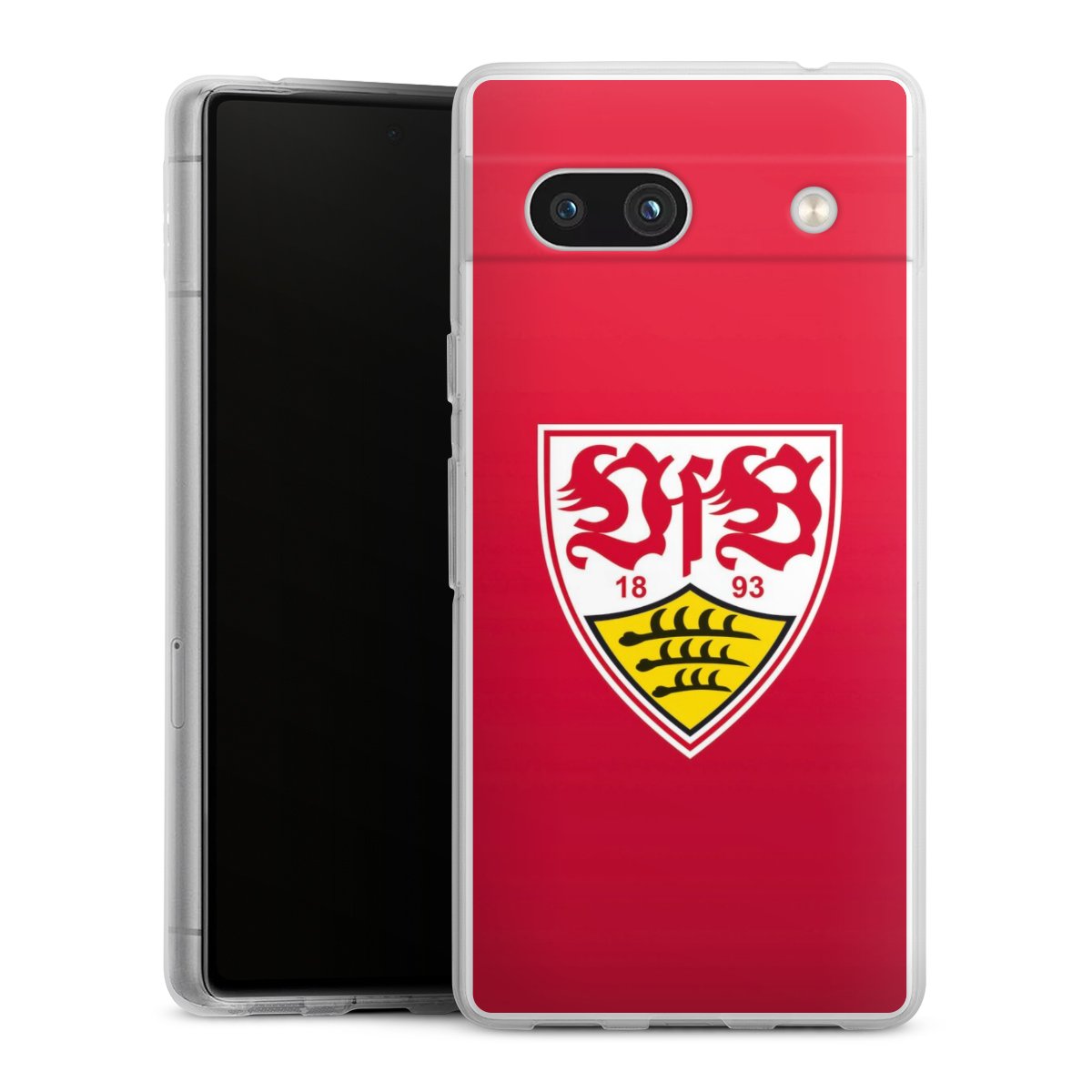 Google Pixel 7a Handy Silikon Hülle Case transparent Handyhülle Official Licensed Product Vfb Stuttgart Silikon Case