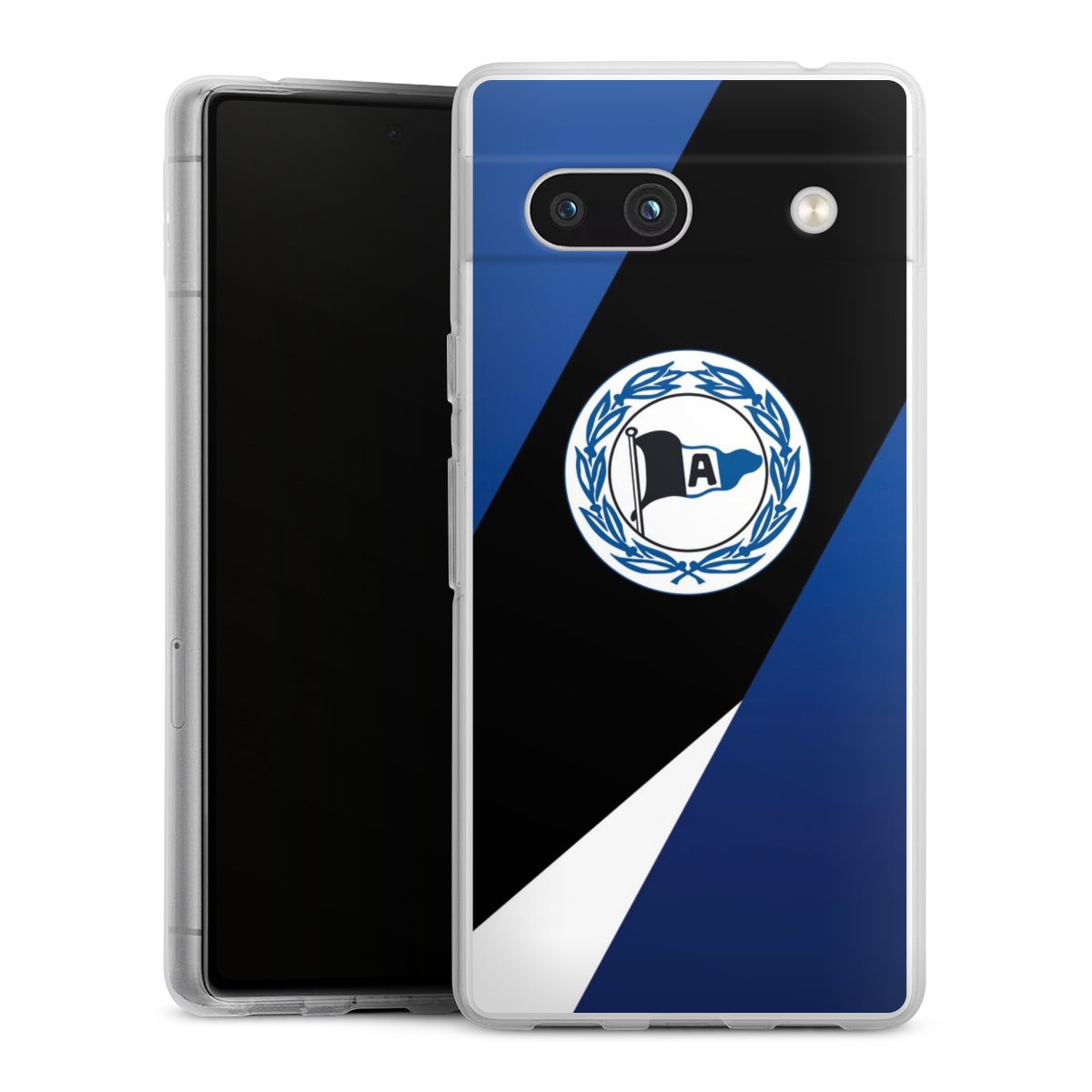 Google Pixel 7a Handy Silikon Hülle Case transparent Handyhülle Official Licensed Product Arminia Bielefeld Dsc Silikon Case